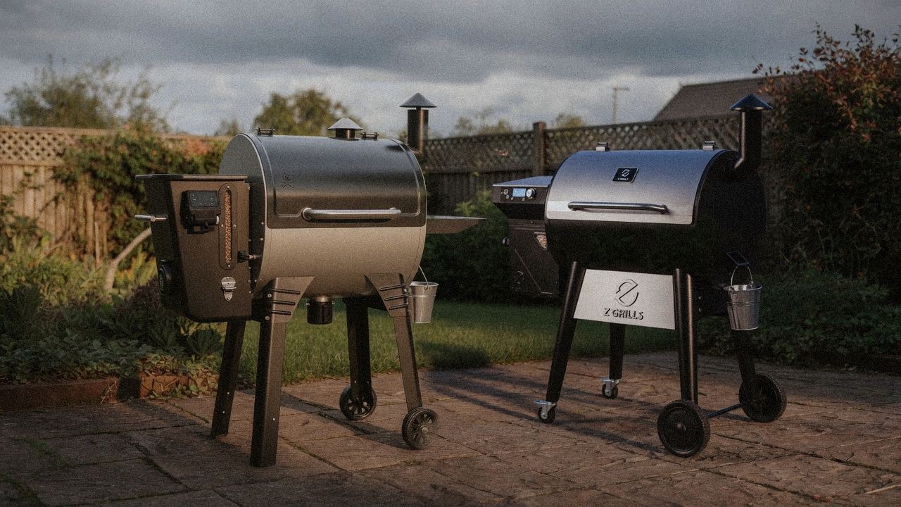 Morning patio with the Camp Chef Woodwind WiFi 24 and the Z Grills 700 Series (ZPG-7002), unboxing-day mood