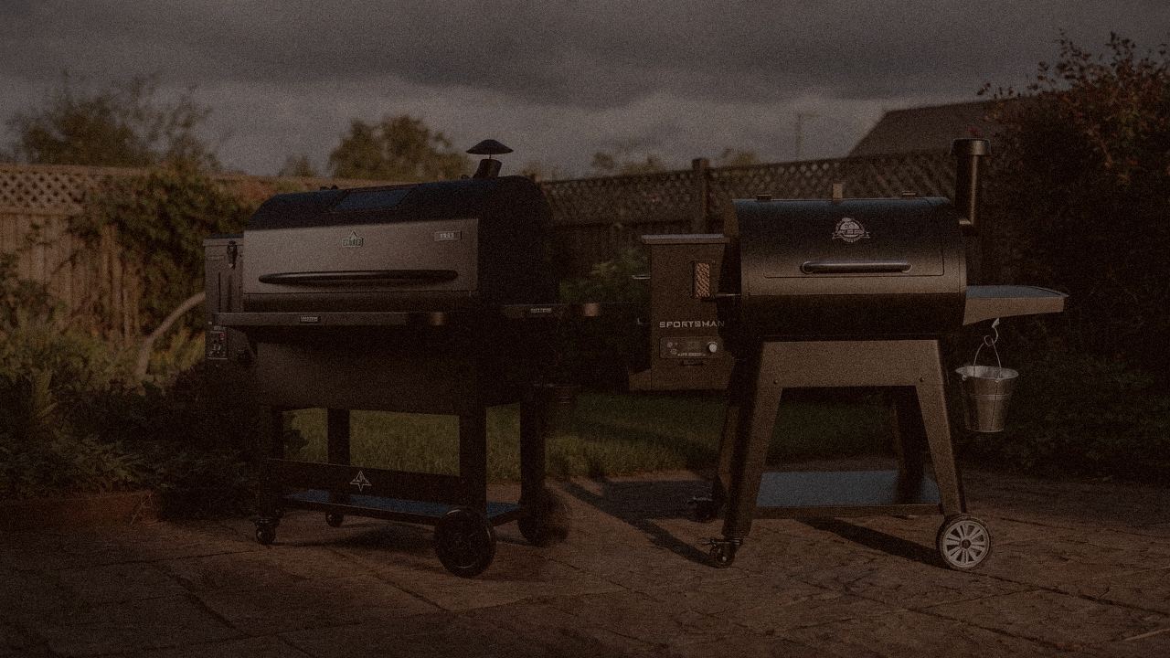 GMG Peak Prime 2.0 versus Pit Boss Sportsman on a dusk patio