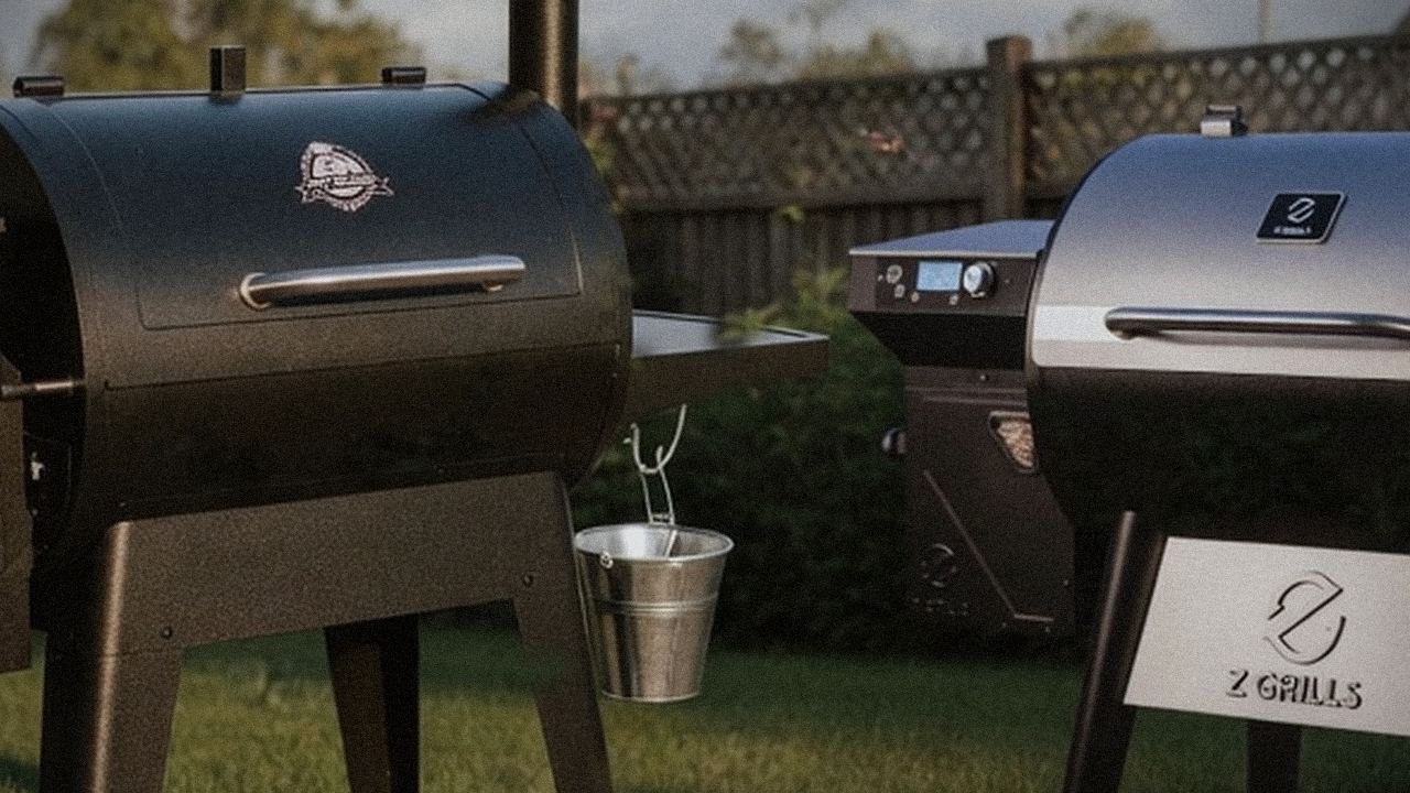 Pit Boss Navigator 850 and Z Grills 700 Series (ZPG-7002) starting up, controllers lit
