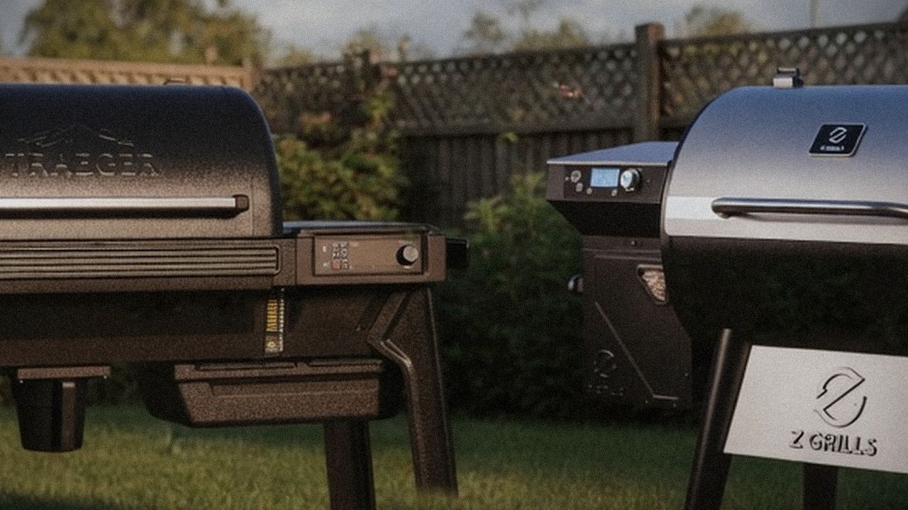 Traeger Timberline and Z Grills 700 Series (ZPG-7002) starting up, controllers lit